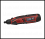 Sealey CP1207 SV12 Series Cordless Multipurpose Rotary Tool & Engraver Kit 12V 49pc - Body Only
