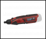 Sealey CP1207 SV12 Series Cordless Multipurpose Rotary Tool & Engraver Kit 12V 49pc - Body Only