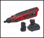Sealey CP1207KIT Cordless Rotary Tool & Engraver Kit 49pc 12V SV12 Series - 2 Batteries