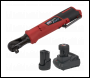 Sealey CP1209KIT SV12 Series 1/2 inch Sq Drive Cordless Ratchet Wrench Kit 12V - 2 Batteries