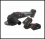 Sealey CP20VAGXKIT Premier SV20 Series 115mm Brushless Cordless Angle Grinder Kit 20V 4Ah - 2 Batteries