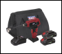 Sealey CP20VAPKITEU SV20 Series Cordless Tyre Inflator Kit 20V 2Ah - 2 Batteries & Euro Plug