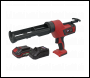 Sealey CP20VCGKIT1 SV20 Series 310ml Cordless Caulking Gun Kit 20V 2Ah