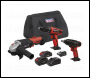Sealey CP20VCOMBO1 3 x SV20 Series Cordless Tool Combo Kit 20V - 2 Batteries
