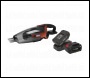 Sealey CP20VCVKIT SV20 Series 650ml Cordless Handheld Vacuum Cleaner Kit 20V - 2 Batteries
