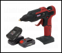 Sealey CP20VGGKIT SV20 Series Cordless Glue Gun Kit 20V 2Ah - 2 Batteries