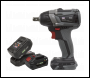 Sealey CP20VIWXKIT Premier SV20 Series 1/2 inch Sq Drive Brushless Cordless Impact Wrench Kit 20V 4Ah - 2 Batteries