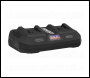 Sealey CP20VMC2 SV20 Series Fast Charge Dual Battery Charger 20V