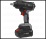 Sealey CP20VPIWKIT1 Premier SV20 Series 1/2 inch Sq Drive Brushless Cordless Impact Wrench Kit 20V 4Ah