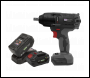 Sealey CP20VPIWKIT Premier SV20 Series 1/2 inch Sq Drive Brushless Cordless Impact Wrench Kit 20V 4Ah - 2 Batteries