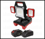 Sealey CP20VWLKIT1 SV20 Series 2-in-1 Cordless/Corded 45W SMD LED Worklight 20V/230V 4Ah