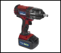 Sealey 2001LERECOMBO Trolley Jack & Cordless Impact Wrench Combo - Red