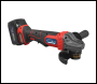 Sealey CP401LI 115mm Cordless Angle Grinder 18V 3Ah - Red