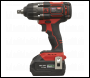 Sealey CP650LI 1/2 inch Sq Drive Cordless Brushless Impact Wrench 18V 4Ah