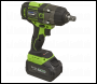 Sealey CP650LIHV 1/2 inch Sq Drive Cordless Brushless Impact Wrench 18V 4Ah
