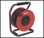 Sealey CR25025 Cable Reel 50m 4 x 230V 2.5mm² Heavy-Duty Thermal Trip