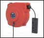 Sealey CRM10 Cable Reel System Retractable 10m 2 x 230V Socket