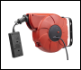Sealey CRM10 Cable Reel System Retractable 10m 2 x 230V Socket