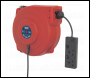 Sealey CRM15 Cable Reel System Retractable 15m 2 x 230V Socket