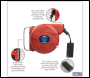 Sealey CRM15 Cable Reel System Retractable 15m 2 x 230V Socket