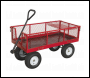 Sealey CST806 Platform Truck with Sides Pneumatic Tyres 450kg Capacity