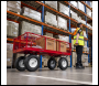 Sealey CST806 Platform Truck with Sides Pneumatic Tyres 350kg Capacity