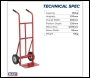 Sealey CST983 Sack Truck with Solid Tyres 150kg Capacity