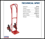 Sealey CST985 Stair Climbing Sack Truck with Solid Tyres 150kg Capacity