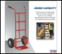 Sealey CST986 Sack Truck with Pneumatic Tyres 200kg Capacity