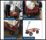 Sealey CST997 Platform Truck with Removable Sides & Pneumatic Tyres 200kg Capacity