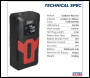 Sealey CTI140 Rechargeable Tyre Inflator & Power Bank with Worklight 12V