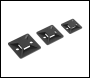 Sealey CTM3030B Sealey Self-Adhesive Cable Tie Mount 30 x 30mm, Black - Pack of 100 CTM3030B