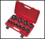 Sealey CV025 Ball Joint Socket Set 1/2 inch Sq Drive 11pc