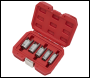 Sealey CV601 Elbow Connector Socket Set 3/8 inch Sq Drive 5pc