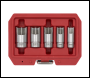 Sealey CV601 Elbow Connector Socket Set 3/8 inch Sq Drive 5pc