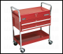 Sealey CX1042D Superline PRO® Heavy-Duty Trolley with Lockable Top & 2 Drawers 2-Level