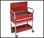 Sealey CX1042D Trolley 2-Level Heavy-Duty with Lockable Top & 2 Drawers