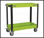 Sealey CX109HV Workshop Trolley 2-Level Heavy-Duty - Hi-Vis Green