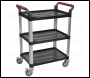 Sealey CX309 Workshop Trolley 3-Level Composite - 3 Wall