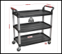 Sealey CX310 Composite Workshop Trolley 3-Level/3 Wall
