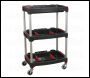 Sealey CX313 Composite Workshop Trolley with Parts Storage 3-Level