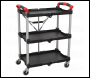 Sealey CX314 Folding Workshop Trolley 3-Level