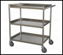 Sealey CX410SS Premier™ Stainless Steel Workshop Trolley 3-Level