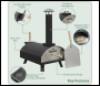 Sealey DG10 Dellonda Wood-Fired Pizza Oven 14 inch  - Black