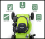 Sealey DG100 Dellonda Hand-Propelled Petrol Lawnmower Grass Cutter, 127cc 16 inch /41cm 4-Stroke