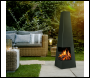 Sealey DG105 Dellonda Chiminea, Wood Burner, Heater for Outdoors W45cm x H150cm - Black Steel