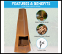 Sealey DG106 Dellonda Chiminea, Wood Burner, Heater for Outdoors W45cm x H150cm, Corten Steel