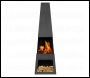 Sealey DG107 Dellonda Outdoor Chiminea Fireplace Fire Pit Heater Firewood Storage Black Steel