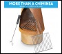 Sealey DG110 Dellonda Outdoor/Garden/Patio Conical Chiminea, Fireplace, Fire Pit, Heater, H127cm - Corten Steel