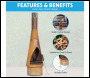 Sealey DG110 Dellonda Outdoor/Garden/Patio Conical Chiminea, Fireplace, Fire Pit, Heater, H127cm - Corten Steel